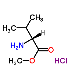 Methyl D-valinate hydrochloride (1:1) Structure
