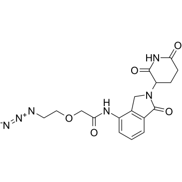 Lenalidomide-PEG1-azide结构式