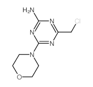 4-(氯甲基)-6-吗啉-4-基-1,3,5-噻嗪-2-胺结构式