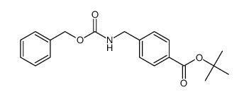 tert-Butyl 4-((((benzyloxy)carbonyl)amino)methyl)benzoate Structure