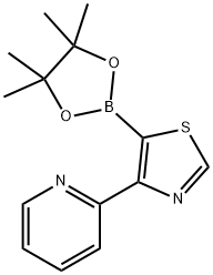4-(2-Pyridyl)thiazole-5-boronic acid pinacol ester结构式