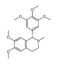 (1S)-6,7-dimethoxy-2-methyl-1-(2,4,5-trimethoxyphenyl)-1,2,3,4-tetrahydroisoquinoline结构式