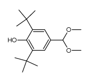 3,5-di-tert-butyl-4-hydroxybenzaldehyde dimethyl acetal结构式