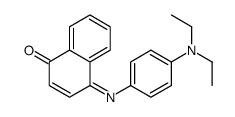 4-[[4-(diethylamino)phenyl]imino]naphthalen-1(4H)-one结构式