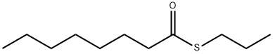 Octanethioic acid S-propyl ester Structure