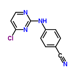 4-[(4-氯-2-嘧啶基)氨基]苯甲腈结构式