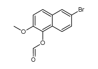 6-bromo-2-methoxy-1-naphthyl formate Structure