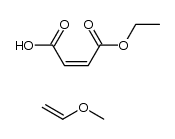 聚(乙烯基甲醚-alt-马来酸单乙酯)结构式