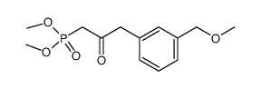 {2-[(3-methoxymethyl-phenyl)methyl]-2-oxo-ethyl}phosphonic acid dimethyl ester Structure