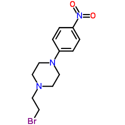 1-(2-Bromoethyl)-4-(4-nitrophenyl)piperazine结构式