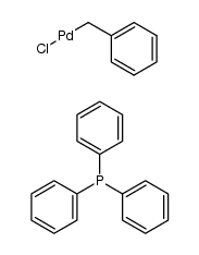 benzoylchlorobis(triphenylphosphine)palladium(II) Structure