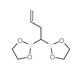 2-[1-(1,3,2-dioxaborolan-2-yl)but-3-enyl]-1,3,2-dioxaborolane结构式