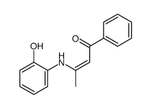 3-(2-hydroxyanilino)-1-phenylbut-2-en-1-one Structure