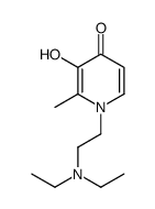 1-[2-(diethylamino)ethyl]-3-hydroxy-2-methylpyridin-4-one Structure