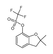 2,2-dimethyl-2,3-dihydro-1-benzofuran-7-yl trifluoromethasulfonate Structure
