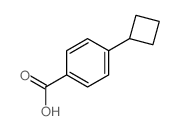 Benzoicacid, 4-cyclobutyl-结构式