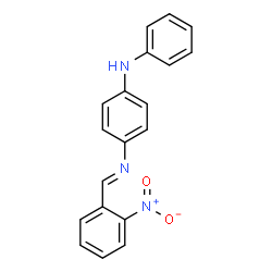 N-(2-nitrobenzylidene)-N'-phenyl-1,4-benzenediamine Structure