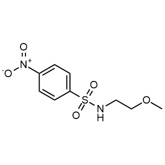 N-(2-甲氧基乙基)-4-硝基苯磺酰胺结构式