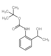 2-(1-羟基乙基)苯基氨基甲酸叔丁酯结构式