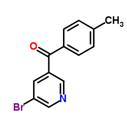 (5-溴-3-吡啶基)(4-甲基苯基)甲酮图片