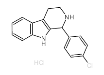1-(4-chlorophenyl)-2,3,4,9-tetrahydro-1H-beta-carboline hydrochloride Structure