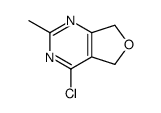 4-氯-5,7-二氢-2-甲基呋喃并[3,4-d]嘧啶结构式