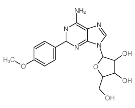 Adenosine,2-(4-methoxyphenyl)- (9CI)结构式