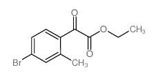 ETHYL 4-BROMO-2-METHYLBENZOYLFORMATE结构式