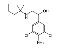 1-(4-amino-3,5-dichlorophenyl)-2-(2-methylpentan-2-ylamino)ethanol Structure