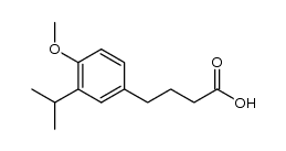 4-(3'-Isopropyl-4'-methoxyphenyl)butyric acid结构式