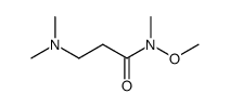3-(DIMETHYLAMINO)-N-METHOXY-N-METHYLPROPANAMIDE结构式