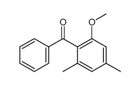 1-benzoyl-2-methoxy-4,6-dimethylbenzene Structure