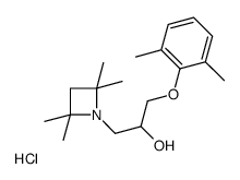 1-(2,6-dimethylphenoxy)-3-(2,2,4,4-tetramethylazetidin-1-ium-1-yl)propan-2-ol,chloride Structure