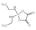 Platinum (II), bis(ethylammine)oxalato-, cis-结构式