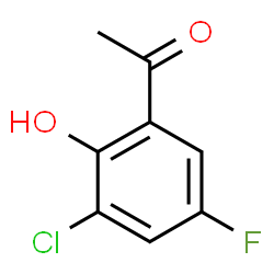 1-(3-氯-5-氟-2-羟苯基)乙-1-酮结构式