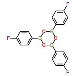 2,4,6-三(4-氟苯基)环硼氧烷结构式