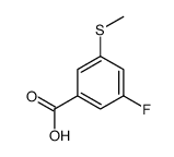 3-Fluoro-5-(methylthio)benzoic acid Structure