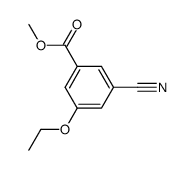 methyl 3-cyano-5-ethoxybenzoate结构式