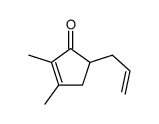 2,3-dimethyl-5-prop-2-enylcyclopent-2-en-1-one Structure