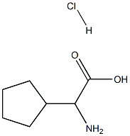 Amino-cyclopentyl-acetic acid hydrochloride Structure