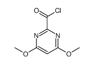 2-Pyrimidinecarbonyl chloride, 4,6-dimethoxy- (9CI)结构式