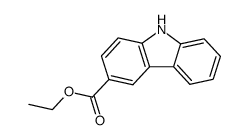 9H-carbazole-3-carboxylic acid ethyl ester结构式