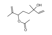 6-Acetoxy-3,7-dimethyl-octa-1,7-dien-3-ol Structure
