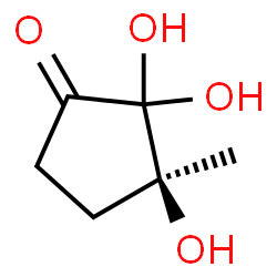 Cyclopentanone, 2,2,3-trihydroxy-3-methyl-, (3S)- (9CI) Structure
