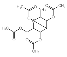 2,3,4,6-四邻乙酰基-beta-d-吡喃葡萄糖胺结构式