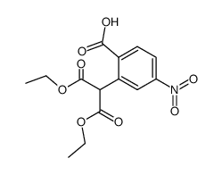 2-(1,3-diethoxy-1,3-dioxopropan-2-yl)-4-nitrobenzoic acid Structure
