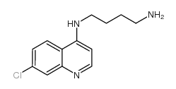 N1-(7-氯喹啉-4-基)丁烷-1,4-二胺结构式