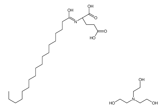 2-[bis(2-hydroxyethyl)amino]ethanol,(2S)-2-(octadecanoylamino)pentanedioic acid Structure