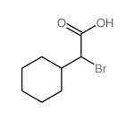Cyclohexaneacetic acid,a-bromo- structure