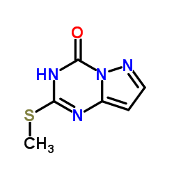 2-(甲硫基)吡唑并[1,5-α] [1,3,5]三嗪-4(3H)-酮结构式